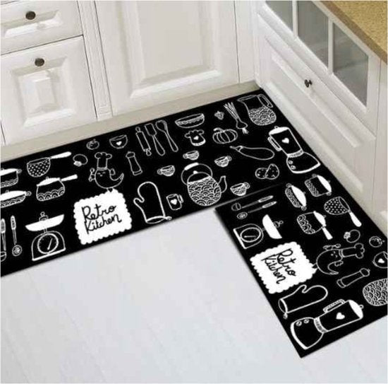 Camino de cocina 2 piezas - 65x180cm + 40x60cm