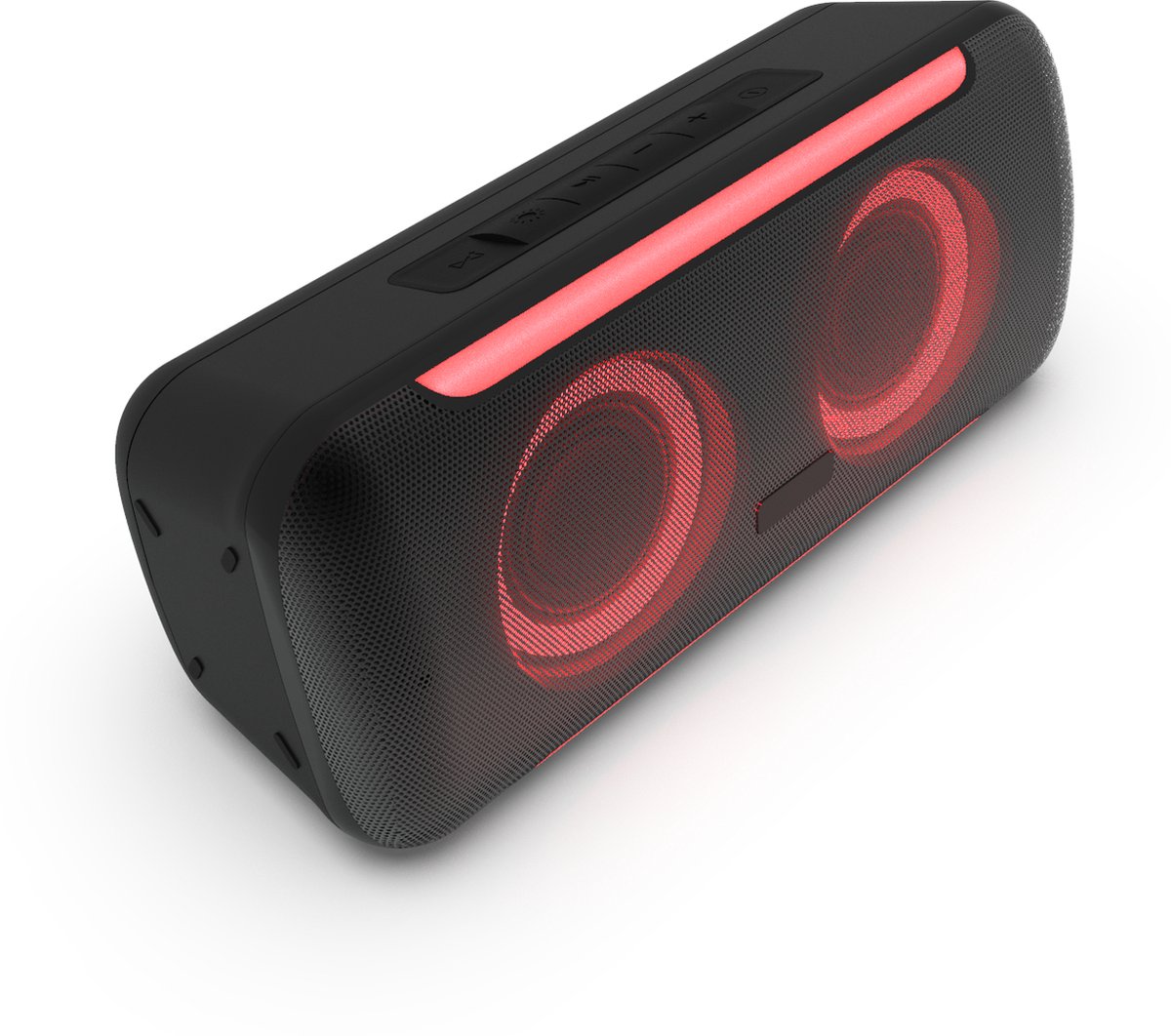 Altavoz Bluetooth inalámbrico Artsound Lightbeats L con luces de fiesta, negro