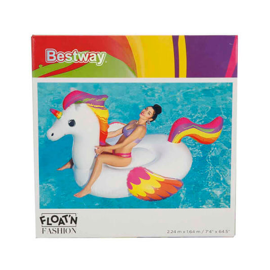 Colchoneta Hinchable de 224 cm Hinchable Unicornio/Unicornio