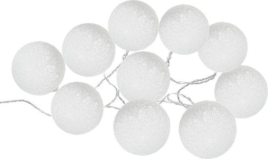 Solar - Guirnalda de bolas de nieve - Adornos navideños