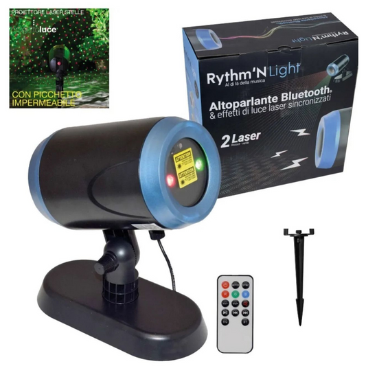 Altavoz Bluetooth Rythm'N Light con proyector láser